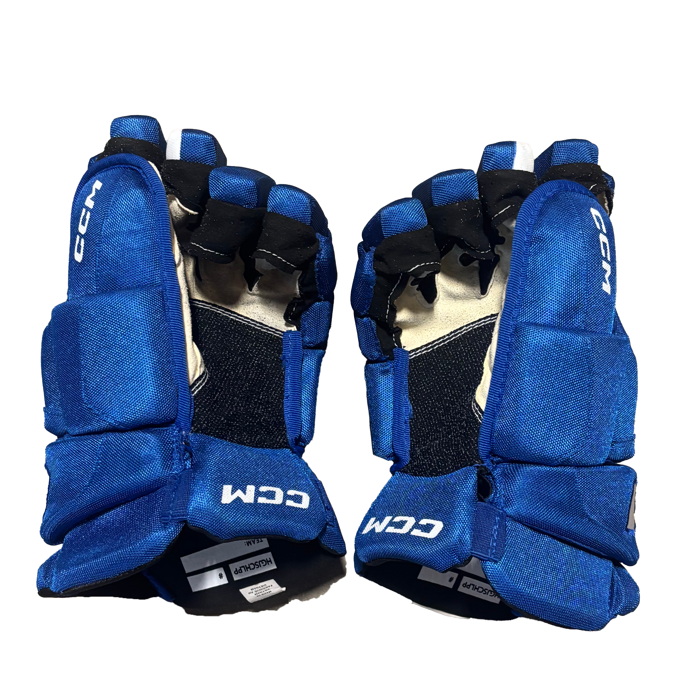 CCM HGJSPP - Gant de hockey Pro Stock d'occasion (bleu)